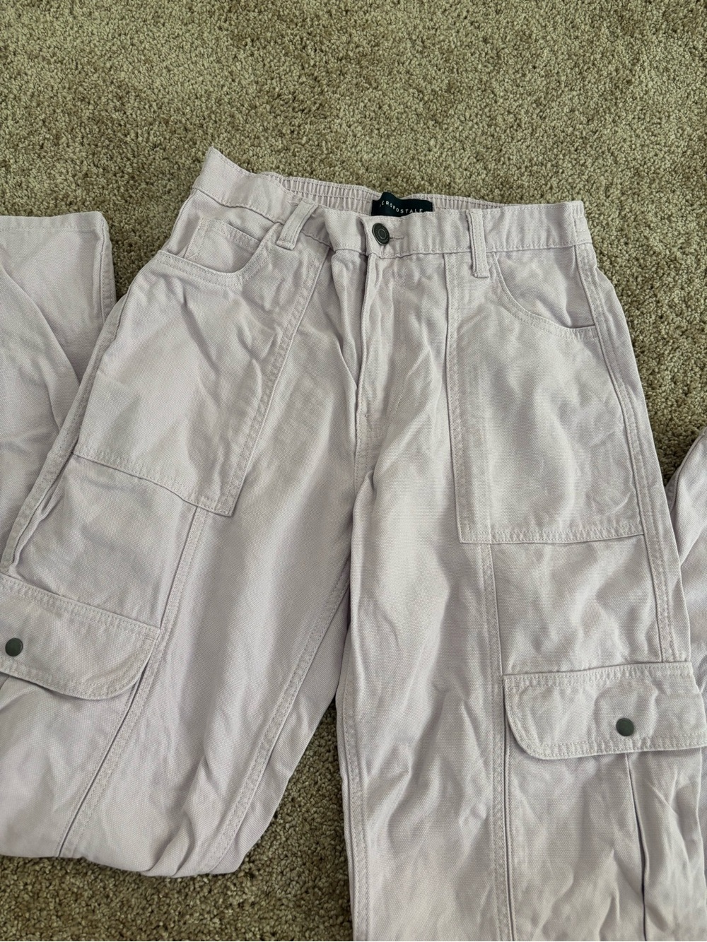 Aeropostale Light Lavender Utility Cargo Pants